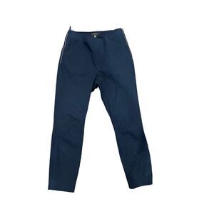 TED BAKER NAVY DENIM PANTS WITH ANKLE ZIPPERS SIZE 3